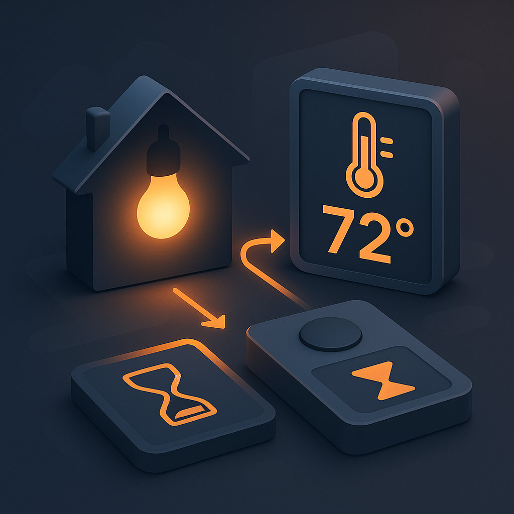 Automatisierung von Lampen mit Bewegungsmelder und Timer